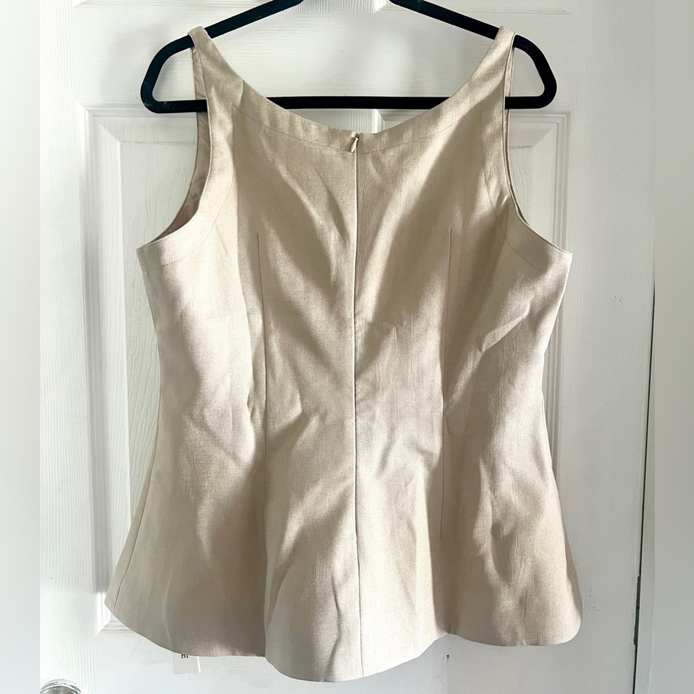 Commense Back Zipper Peplum Flare Top - Picture 13 of 15